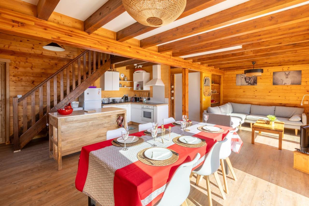 Chalet Les Tilleuls - Jolie Vue Montagne Et Lac Les Angles  Εξωτερικό φωτογραφία