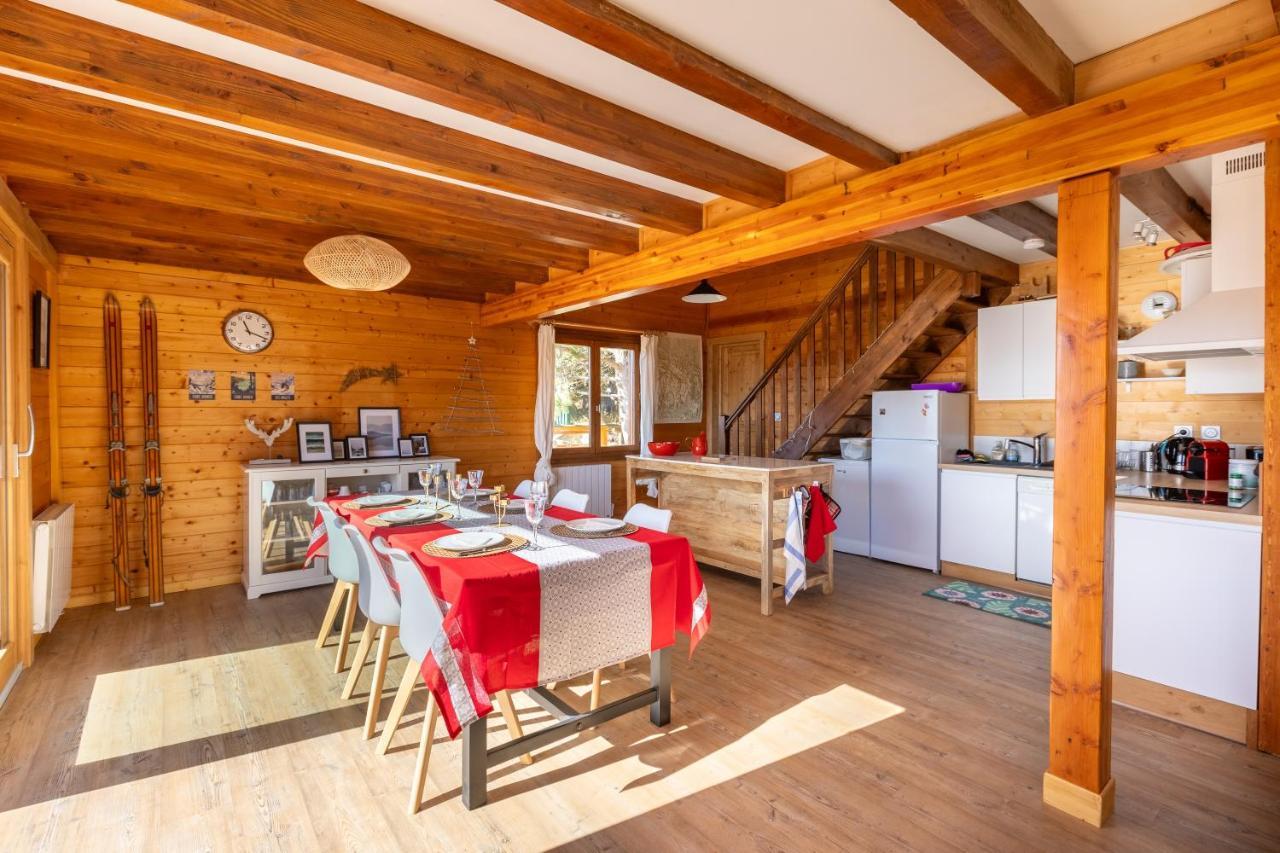 Chalet Les Tilleuls - Jolie Vue Montagne Et Lac Les Angles  Εξωτερικό φωτογραφία